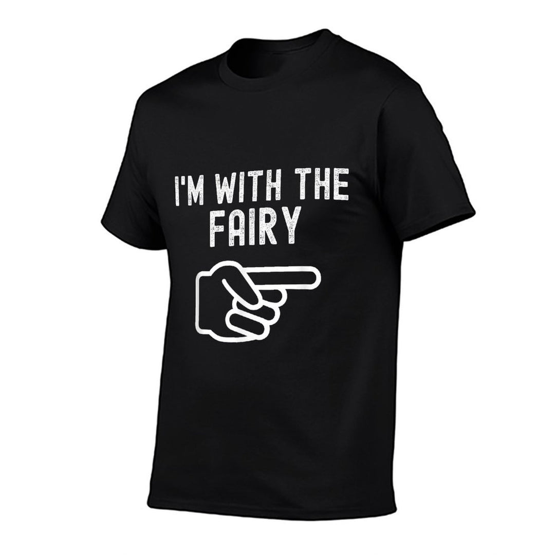 Im With The Fairy Funny Couples Matching Halloween Costume  Soft T-Shirt