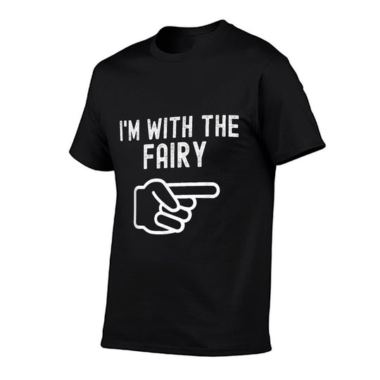 Im With The Fairy Funny Couples Matching Halloween Costume  Soft T-Shirt