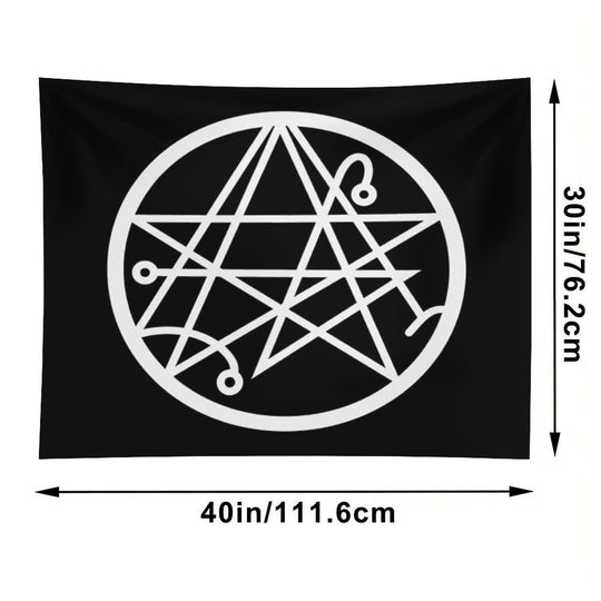 The Necronomicon Gate Symbol Tapestry