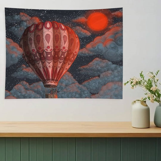 Adventure Awaits - Hot Air Balloon Tapestry