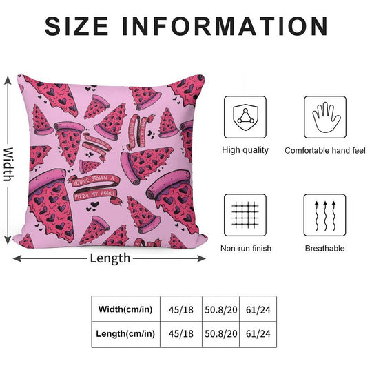 You've Stolen A PIZZA My Heart Soft Ultra-Soft Texture Throw Pillow