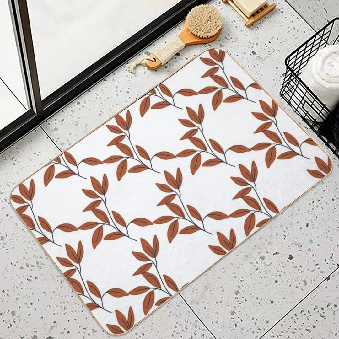 Brown Autumn Branch  Anti-Trip Bath Mat