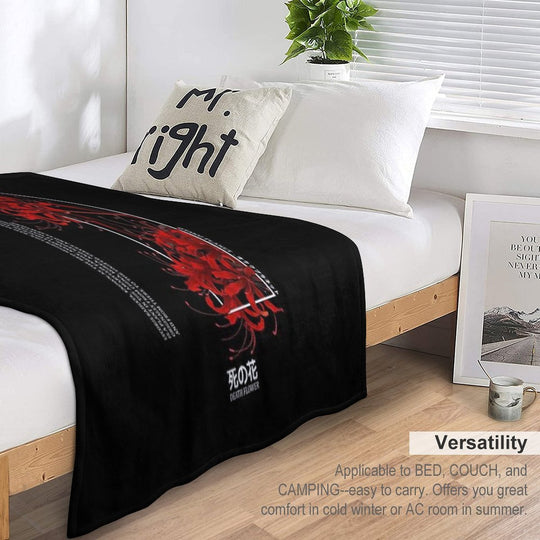 Japanese Red Spider Lily Aesthetic Shrink-resistant Throw Blanket