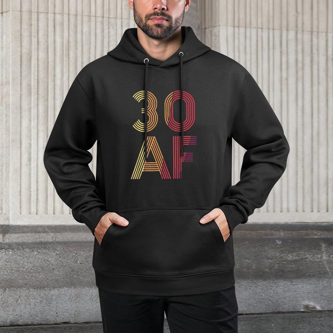 Vintage 30th Birthday - 30 AF Casual Wear Hoodie