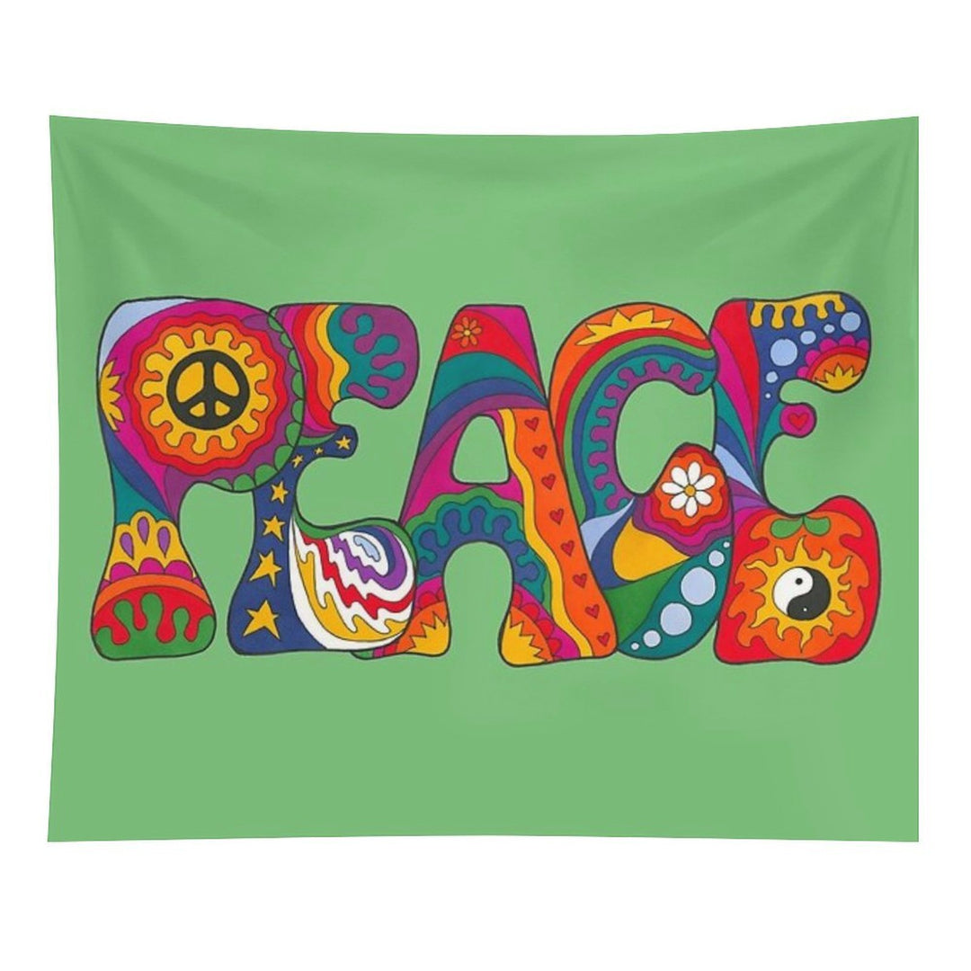 Psychedelic Peace Tapestry