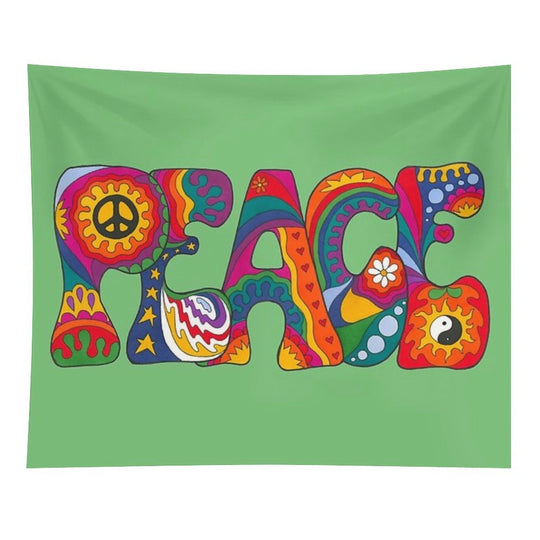 Psychedelic Peace Tapestry