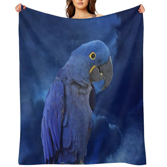 Hyacinth Macaw Quick-dry Throw Blanket
