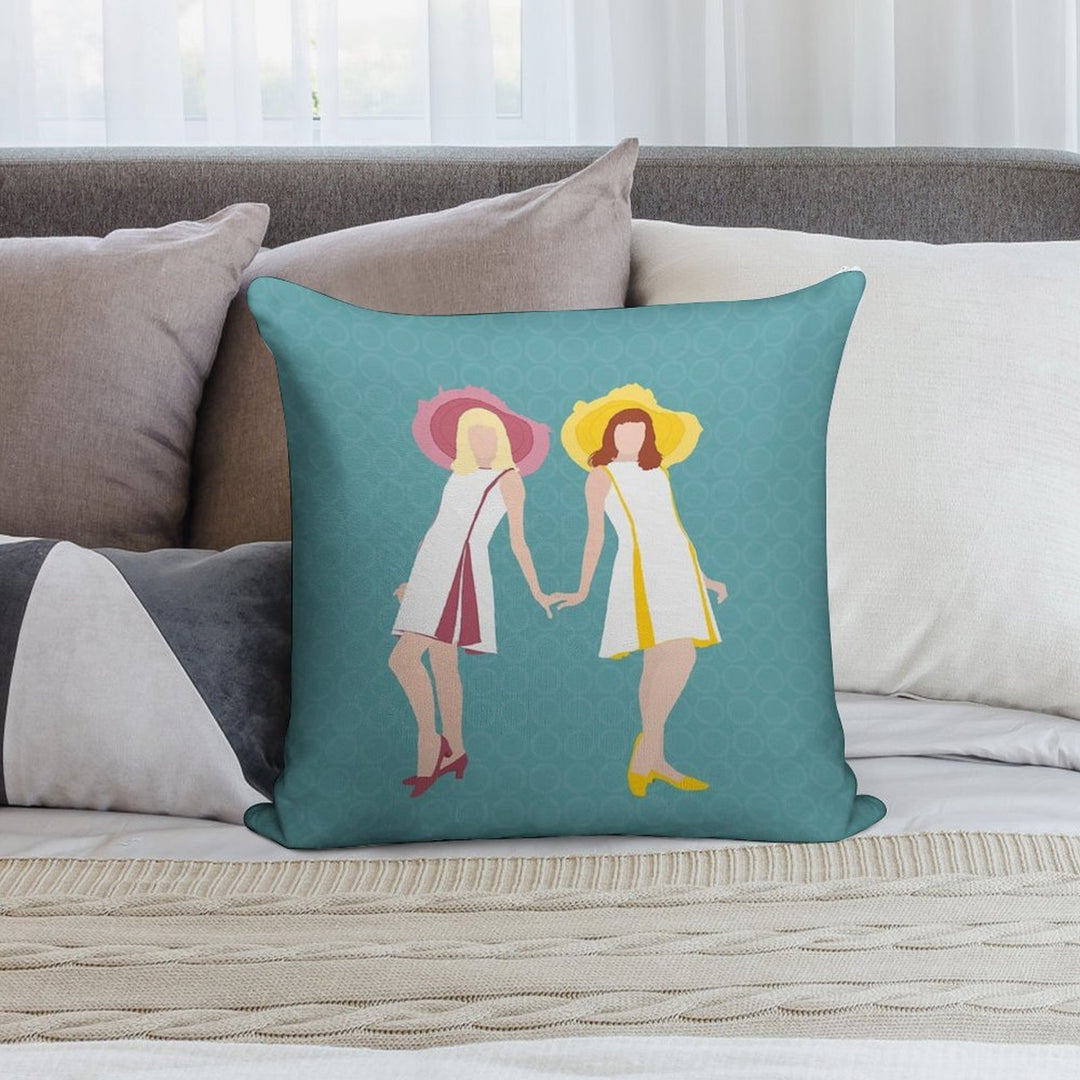 The Gemini Twins of Rochefort Soft Ultra-Soft Texture Throw Pillow