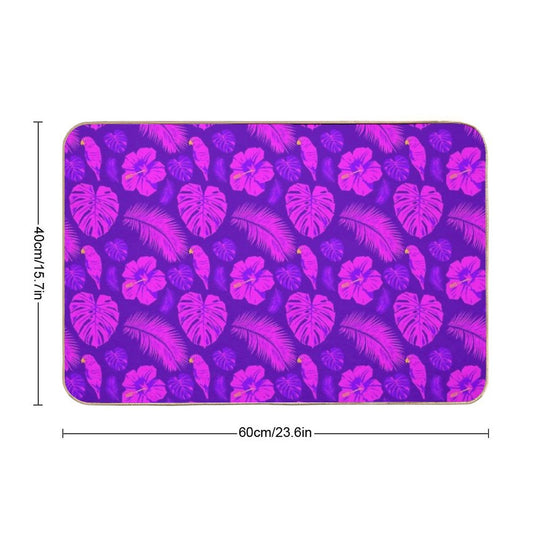 Pink And Purple Paradise  Long-Lasting Bath Mat