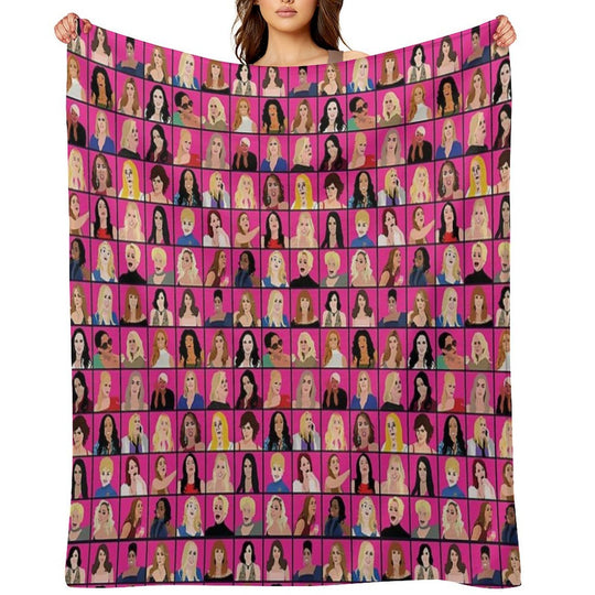 Real Housewives All Stars Plush Throw Blanket