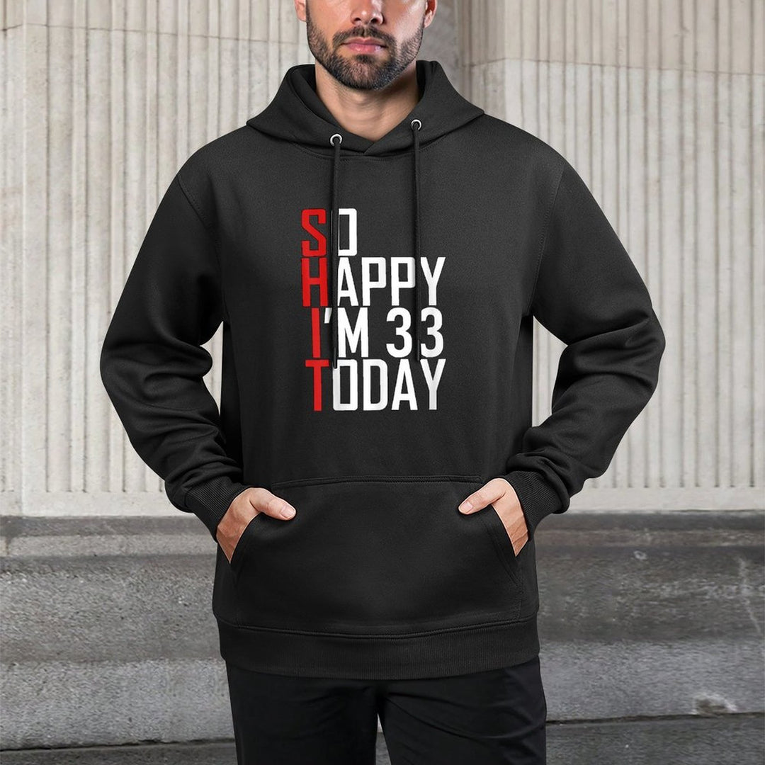 So Happy I'm 33 Years Old 1989 Funny 33rd Birthday Pilling-Resistant Hoodie