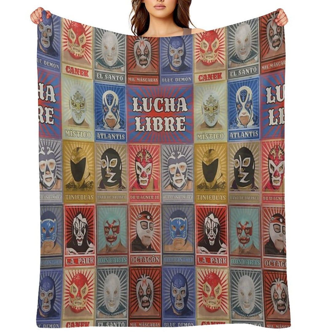 Lucha Libre Legends Lightweight Throw Blanket