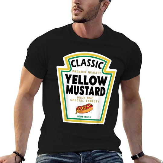Yellow Mustard DIY Halloween Costume Matching Group Mustard  Fade-proof Color T-Shirt