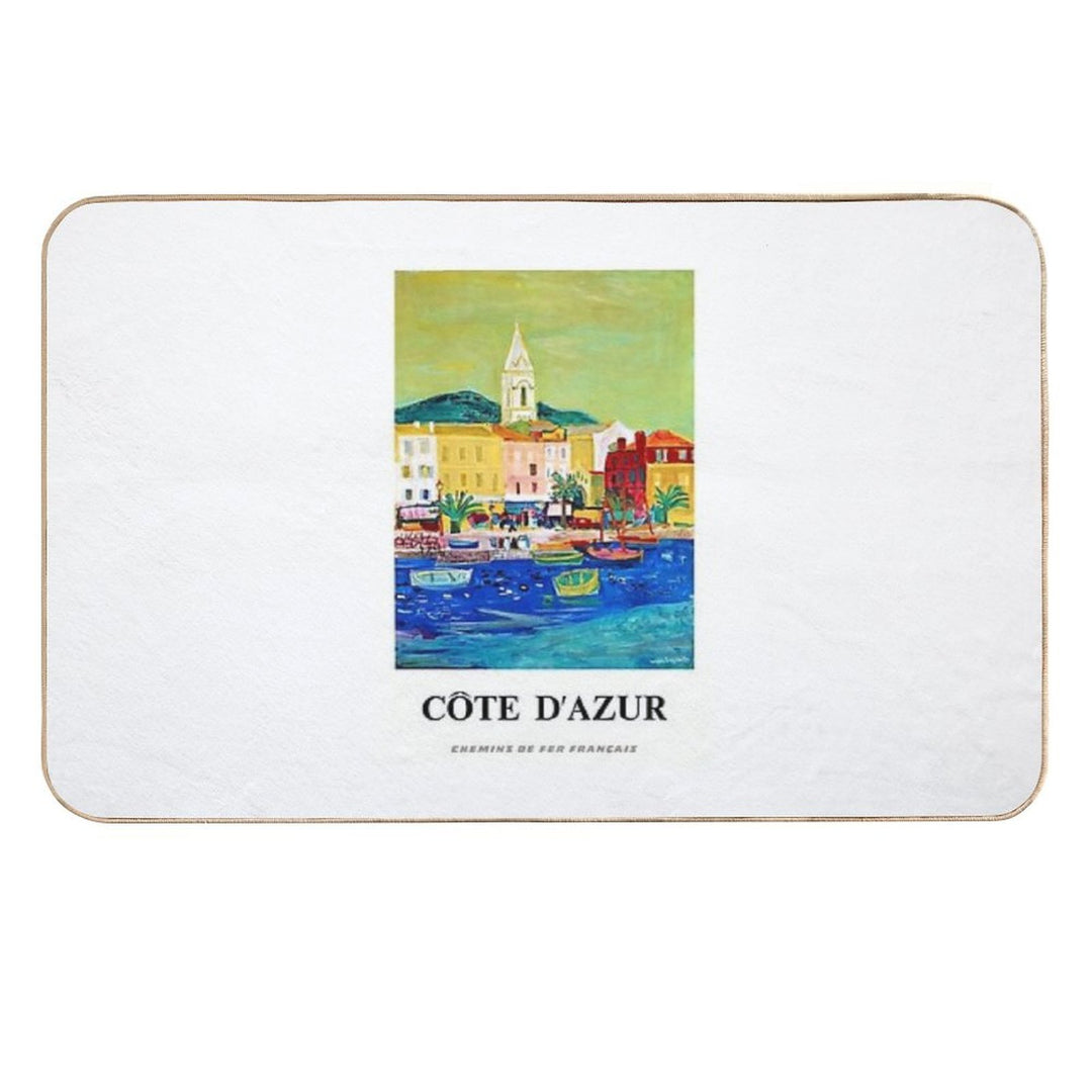France Chemins De Fer Français, Côte D'Azur Roger BEZOMBES 1966  Versatile Bath Mat