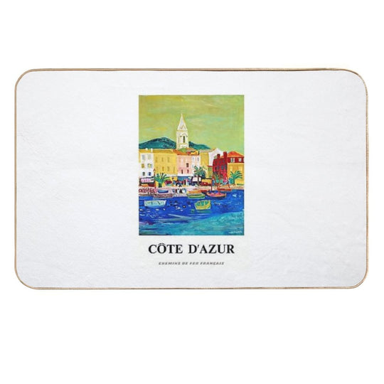 France Chemins De Fer Français, Côte D'Azur Roger BEZOMBES 1966  Versatile Bath Mat