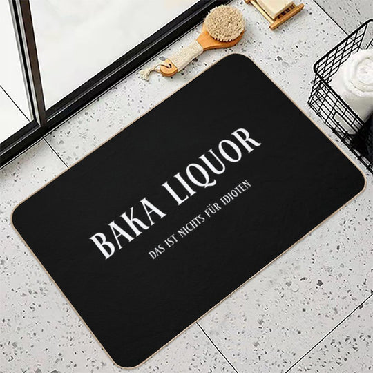 BAKA LIQUOR ~Das Ist Nichts Für Idioten~  Repositionable Bath Mat