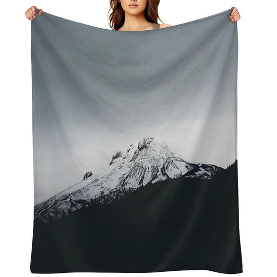 Mt. Hood Oregon Anti-pilling Throw Blanket
