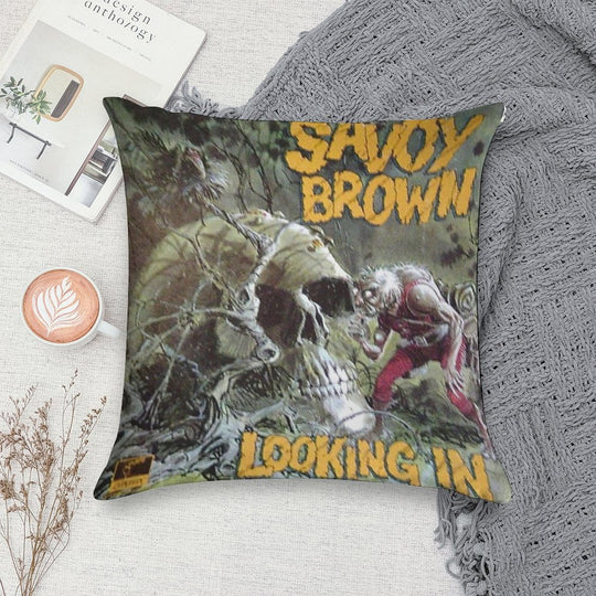Savoy Brown Looking In Soft Luxury Feel Throw Pillow