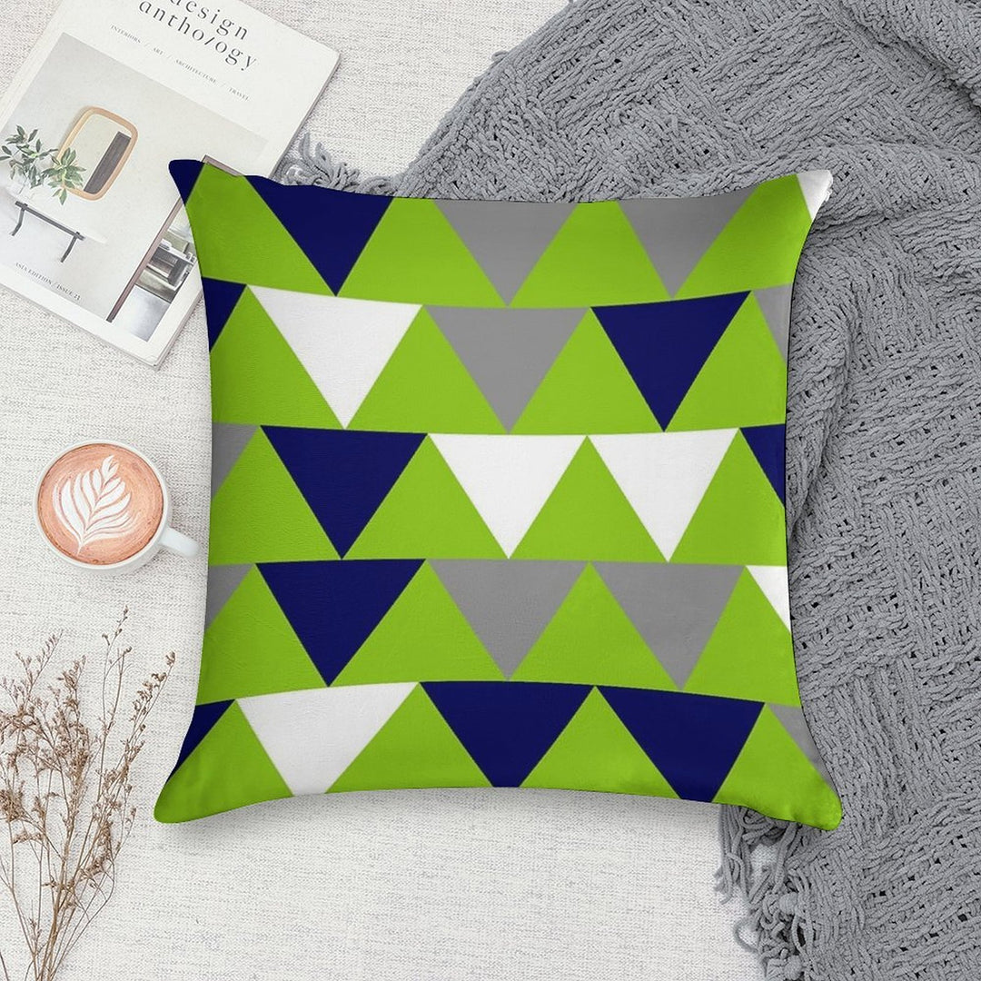 Arrows Lime Green,  Bright Navy Blue, Grey, And White Soft Warmth Comfort Throw Pillow