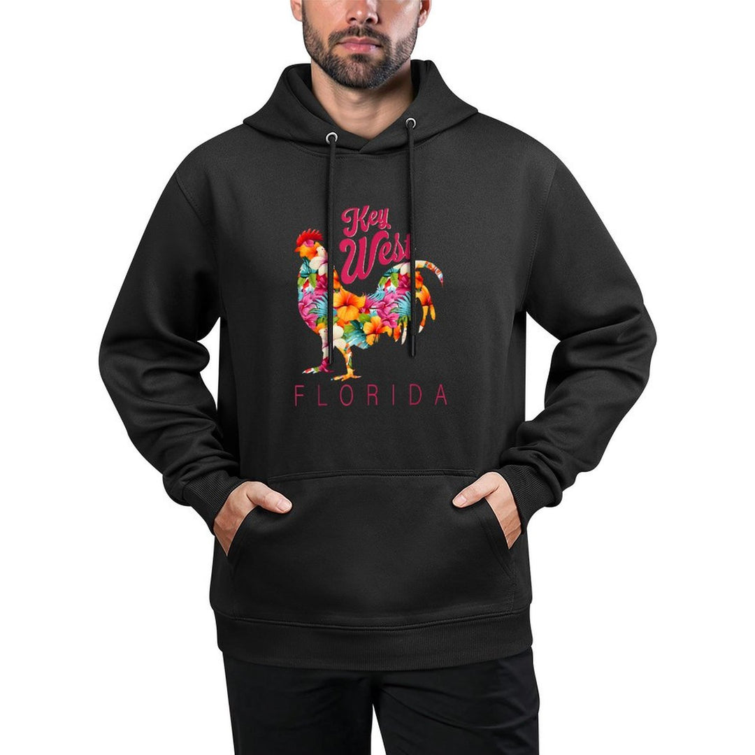 Key West Islands Florida Hibiscus Flower Chicken Casual Wear Hoodie