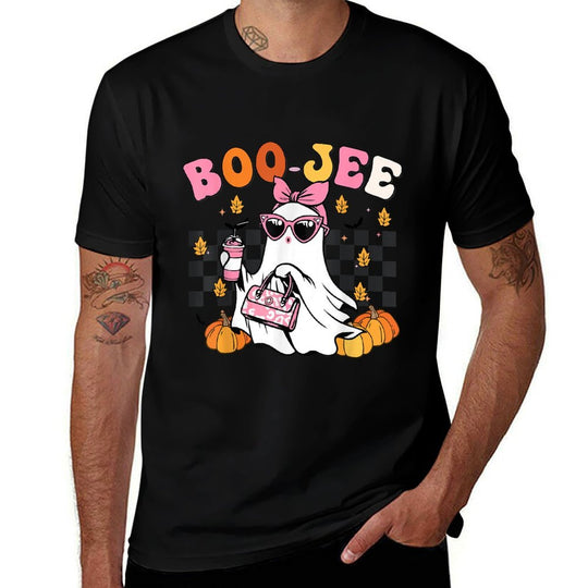 Funny Boo-Jee Ghost Halloween Women Girl Toddler Cute Groovy  Classic T-Shirt