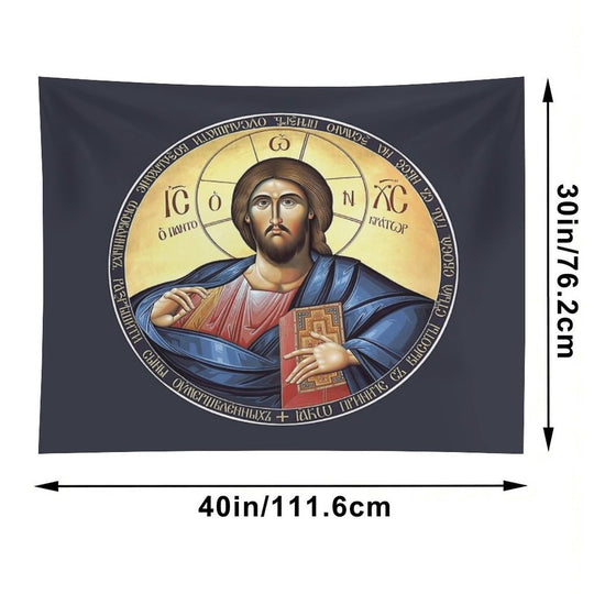 Christ Pantocrator Orthodox Icon Tapestry