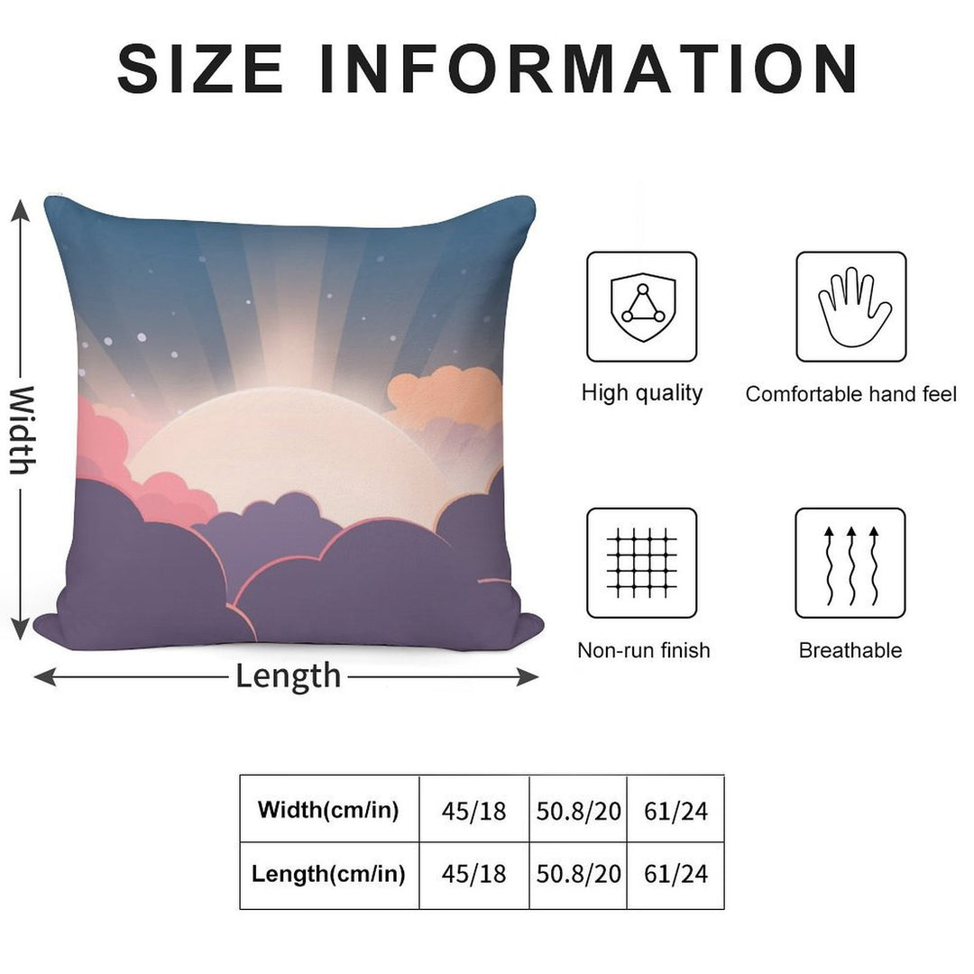 Sunrise Soft Anti-Pilling Throw Pillow