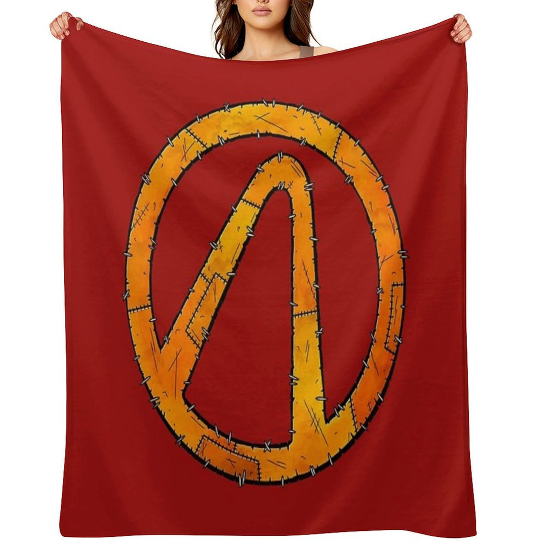 Vault Symbol Stitched - Borderlands Velvety-soft Throw Blanket