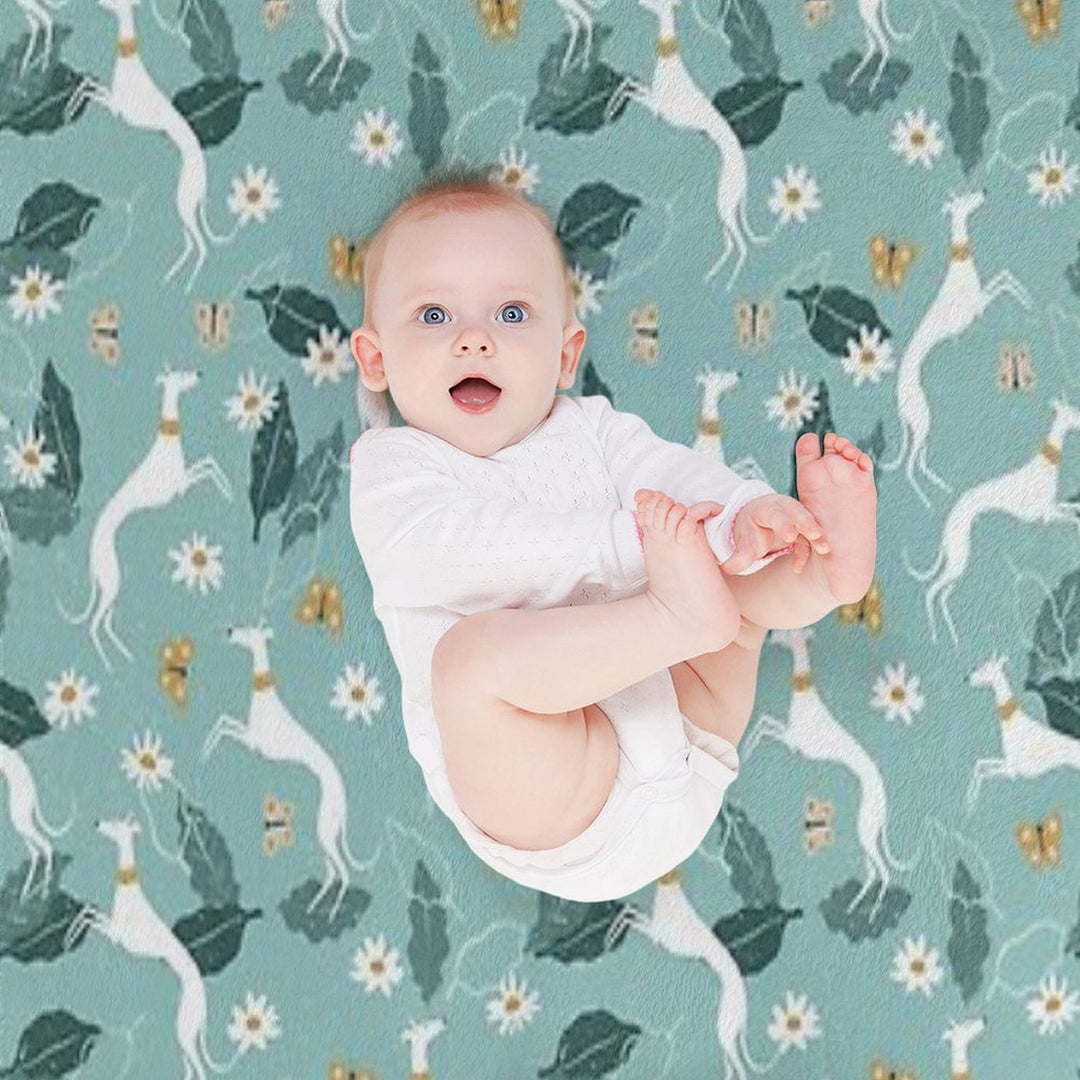 Greyhound And Butterfly Comfort Throw Blanket