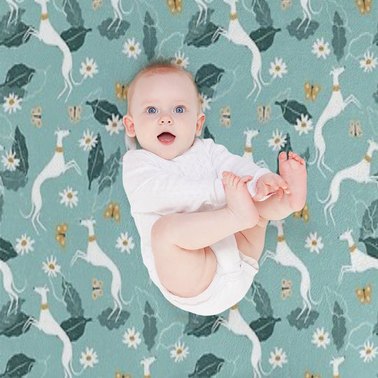 Greyhound And Butterfly Comfort Throw Blanket