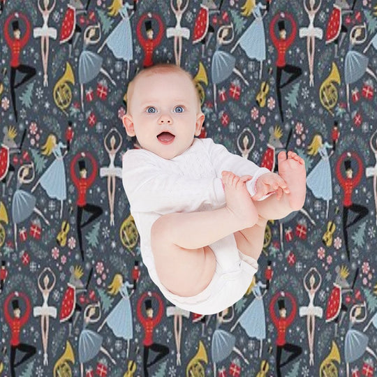 Clara's Nutcracker Ballet Repeat by Robin Pickens Multi-functional Throw Blanket