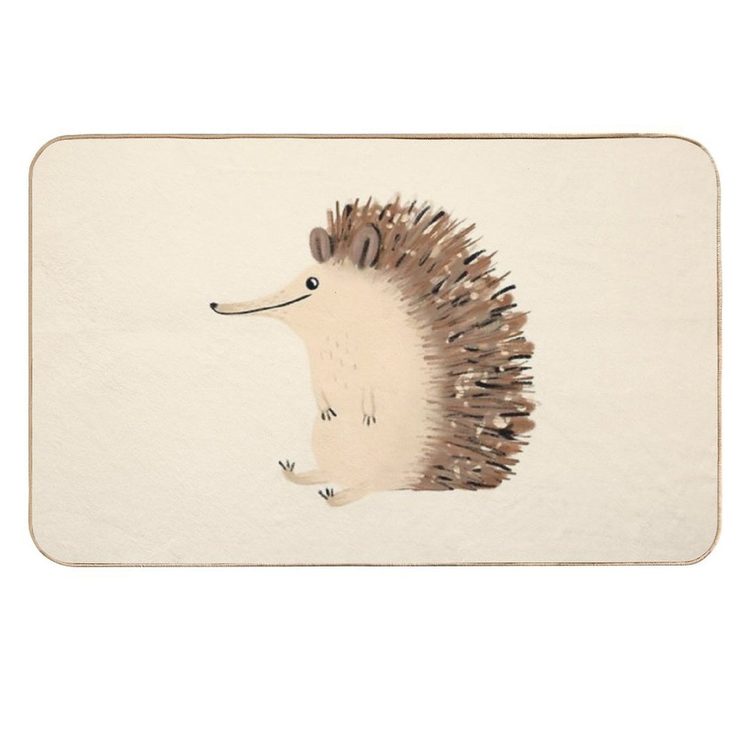 Happy Hedgehog Sketch  Multi-Purpose Bath Mat