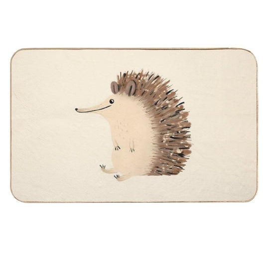 Happy Hedgehog Sketch  Multi-Purpose Bath Mat