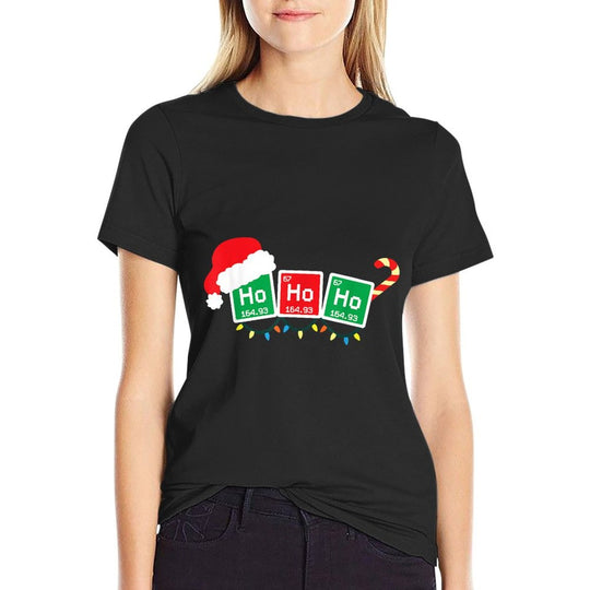 Ho Ho Ho Periodic Table Chemist Physics Christmas Gift  Soft T-Shirt