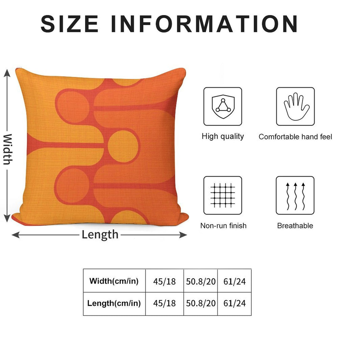 Golden Oldie Soft Reinforced Edging Throw Pillow