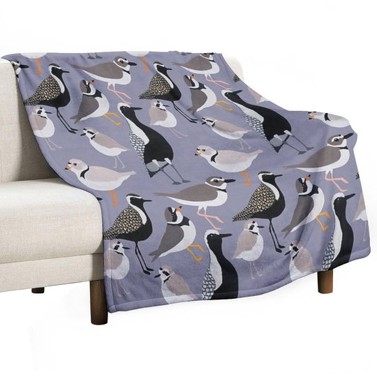 Plethora of Plovers Eco-conscious Throw Blanket