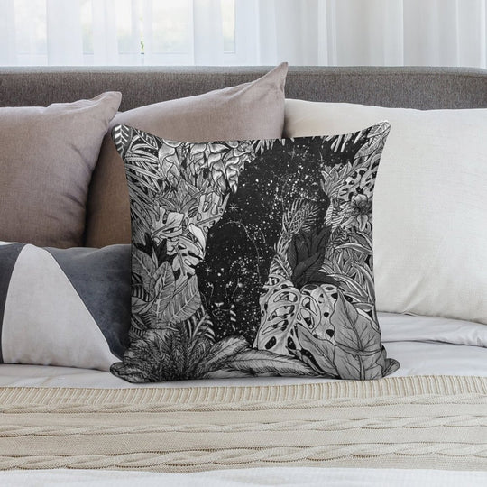 The Jungle at Night Soft Fade-Resistant Throw Pillow