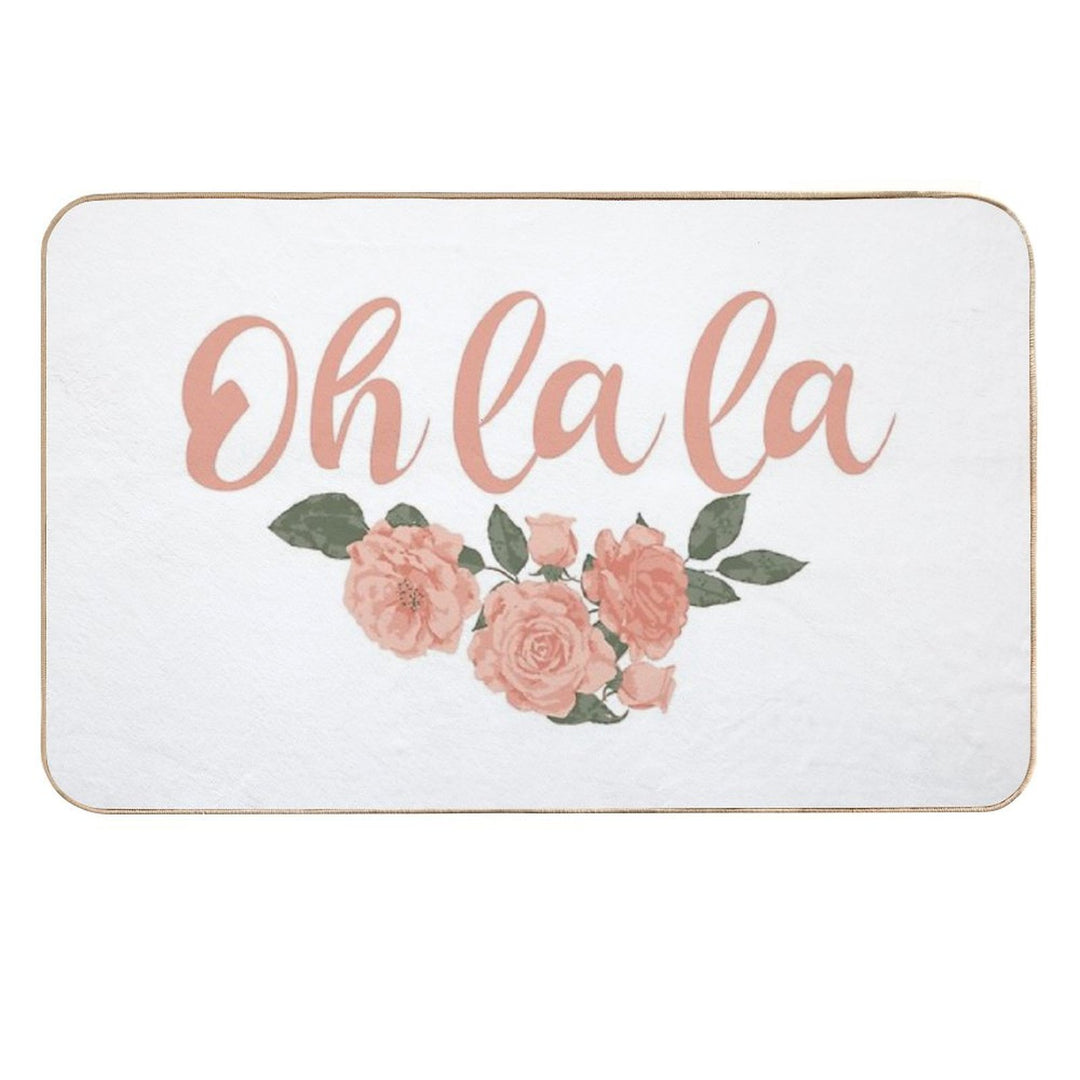 Oh La La French - French Sayings  Rapid-Drying Bath Mat