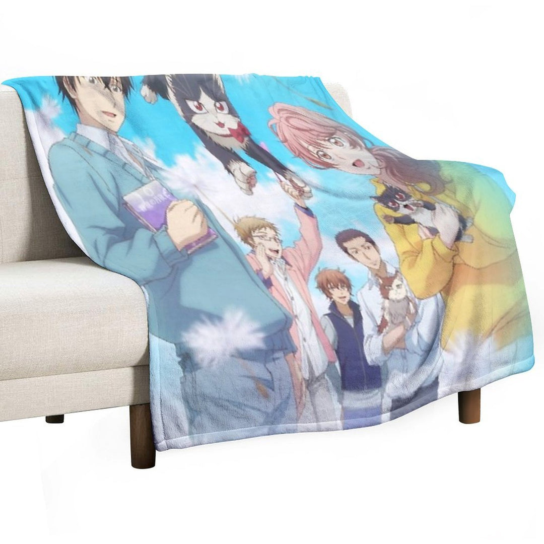 My Roommate Is A Cat Velvety-soft Throw Blanket