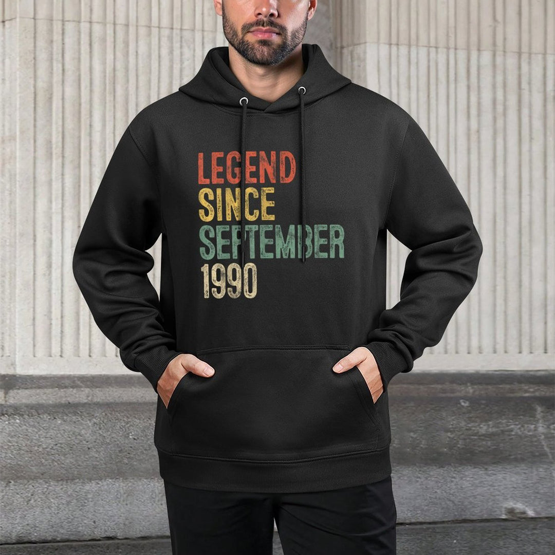 Legend 1990 35th Birthday Gifts for Men Women 35 Year Old Moisture-Wicking Hoodie
