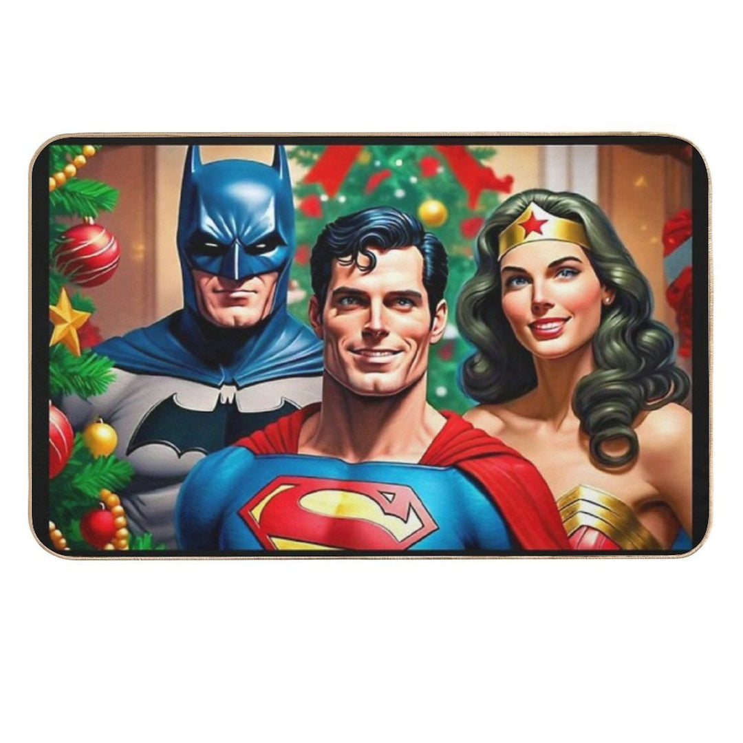 A Super Christmas 3  Easy To Clean Bath Mat