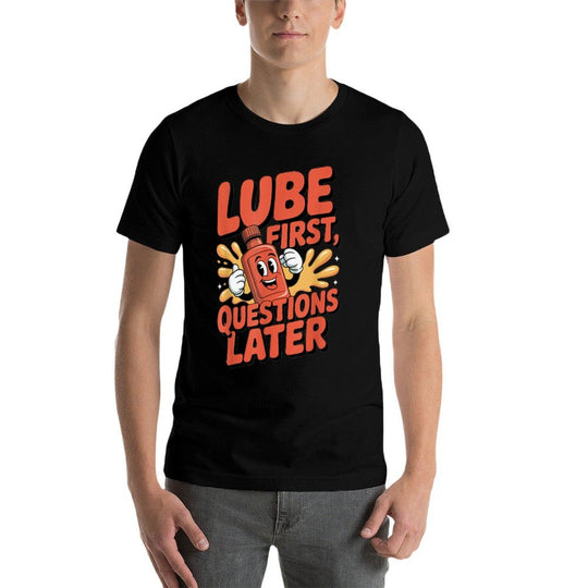 Embarrassing Funny Meme Inappropriate Adult Humor Lube  Vintage-inspired T-Shirt