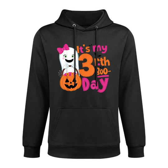 Its My 3rd Boo-Day Halloween 3 Year Old Ghost Birthday Girl Unisex Design Hoodie