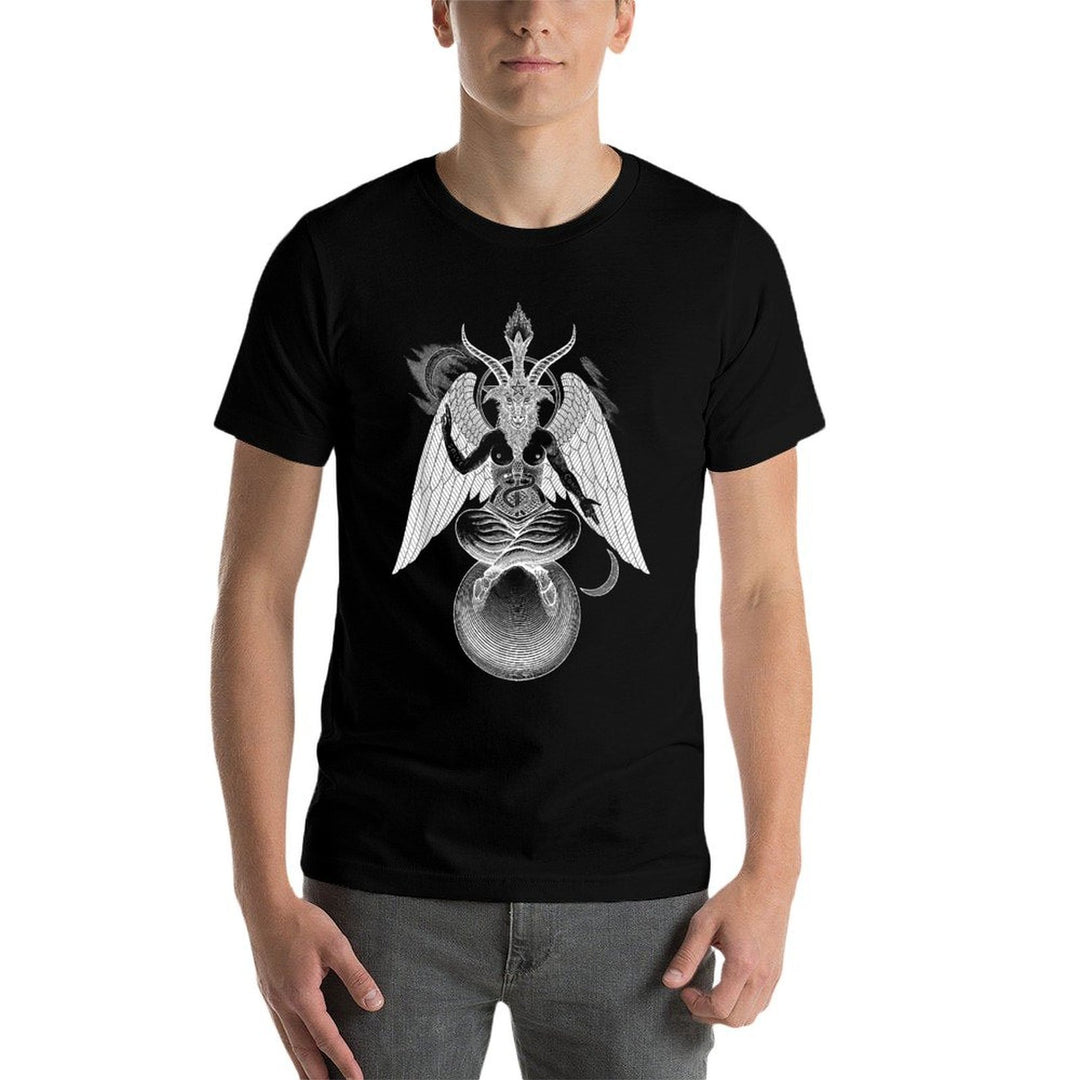 Baphomet - As Above So Below Black Magic Devil Illustration  Affordable Price T-Shirt