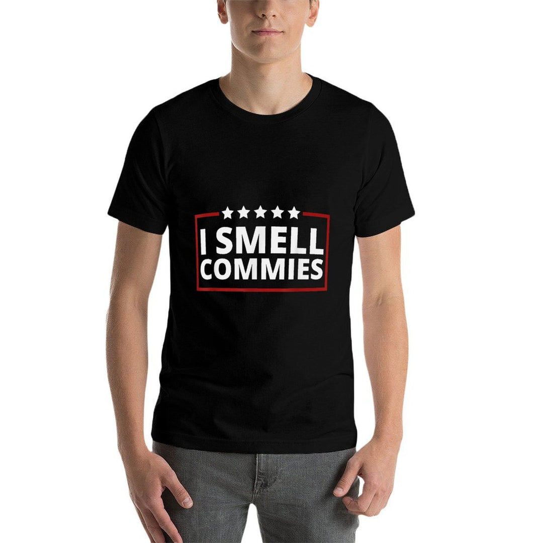 I Smell Commies Funny Political Humor Saying  Polyester Blend T-Shirt