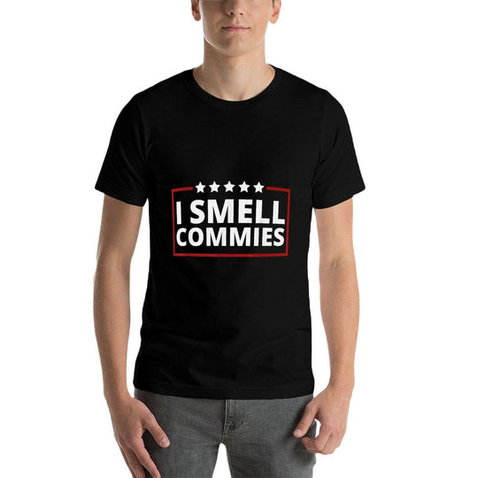 I Smell Commies Funny Political Humor Saying  Polyester Blend T-Shirt