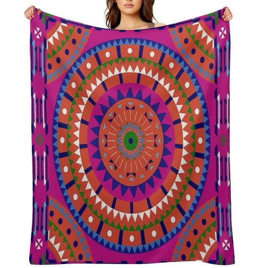 Mandala (Awakening) Versatility Throw Blanket