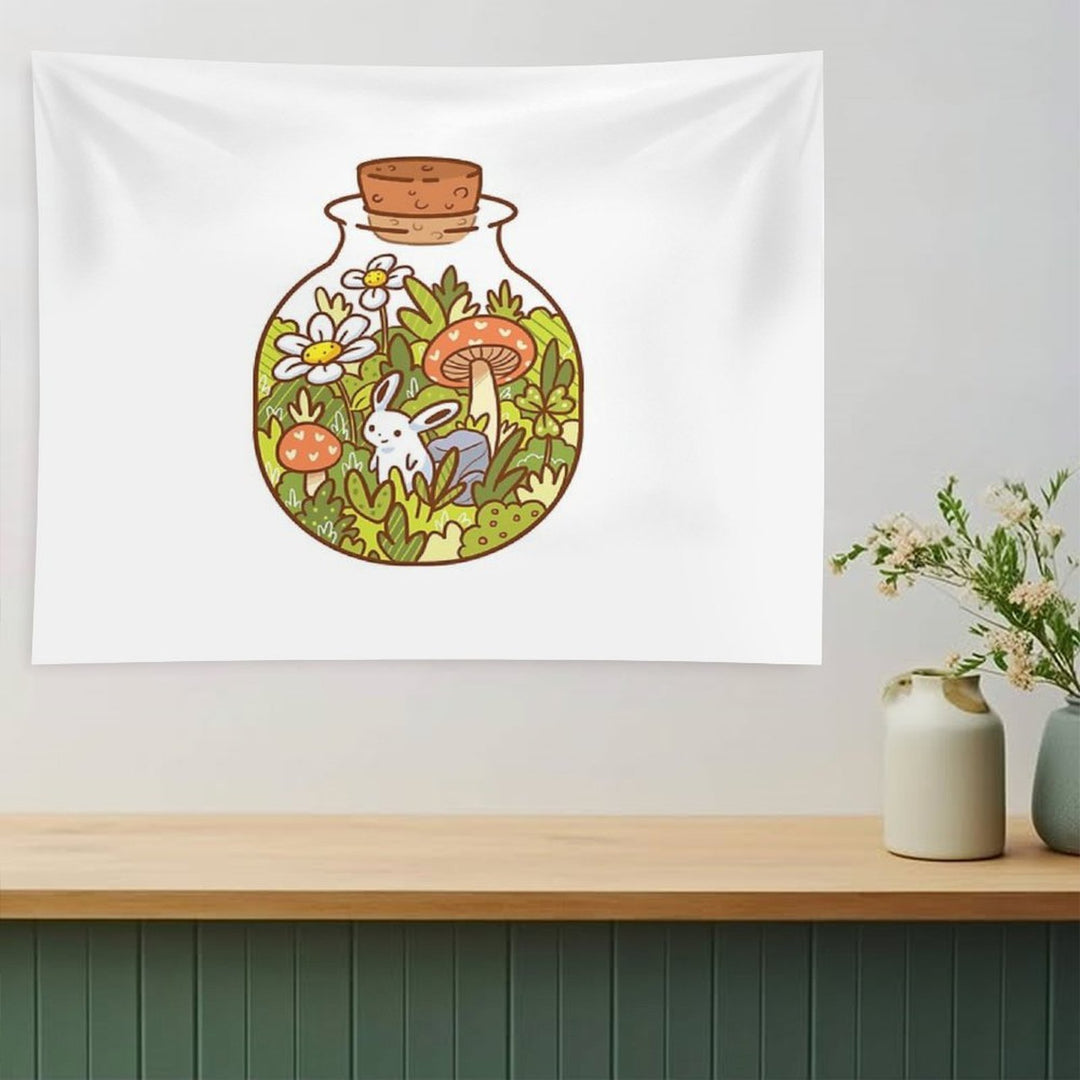 Bunny in A Bottle Tapestry