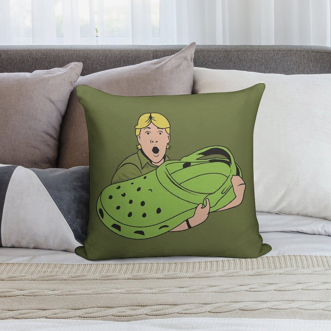 Croccy! Soft Decorative Cover Throw Pillow