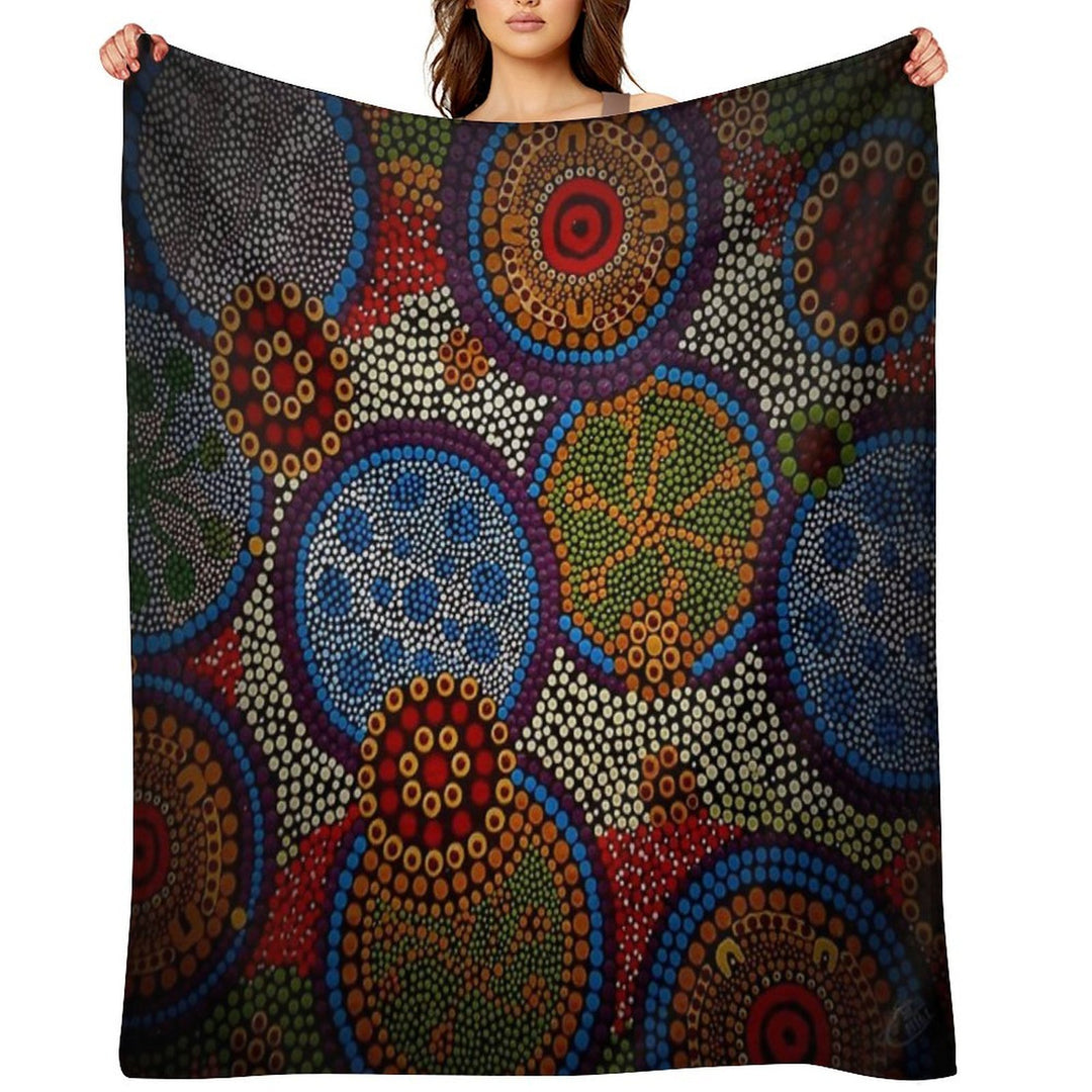 THE BIG CLAN GATHERING Eco-conscious Throw Blanket